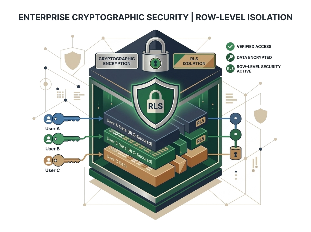 Bank-Grade Isolation & RLS